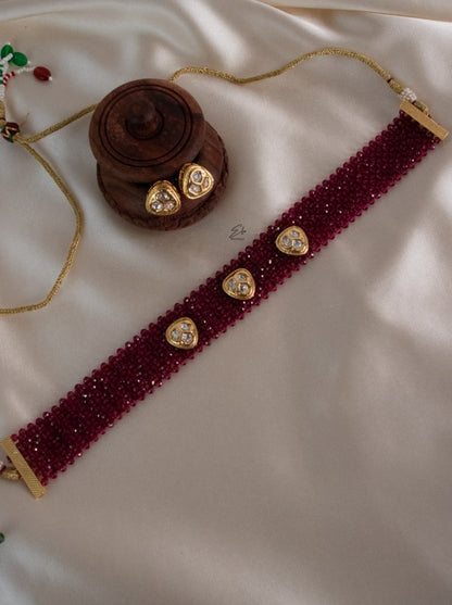 Kundan Choker - Ruby