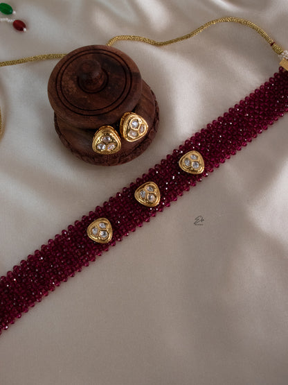 Kundan Choker - Ruby