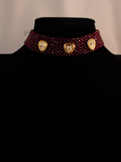 Kundan Choker - Ruby