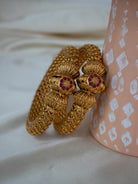 Antique Gold Toned Bangles