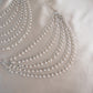 5 Layer Silver Toned Ear chain with pearls