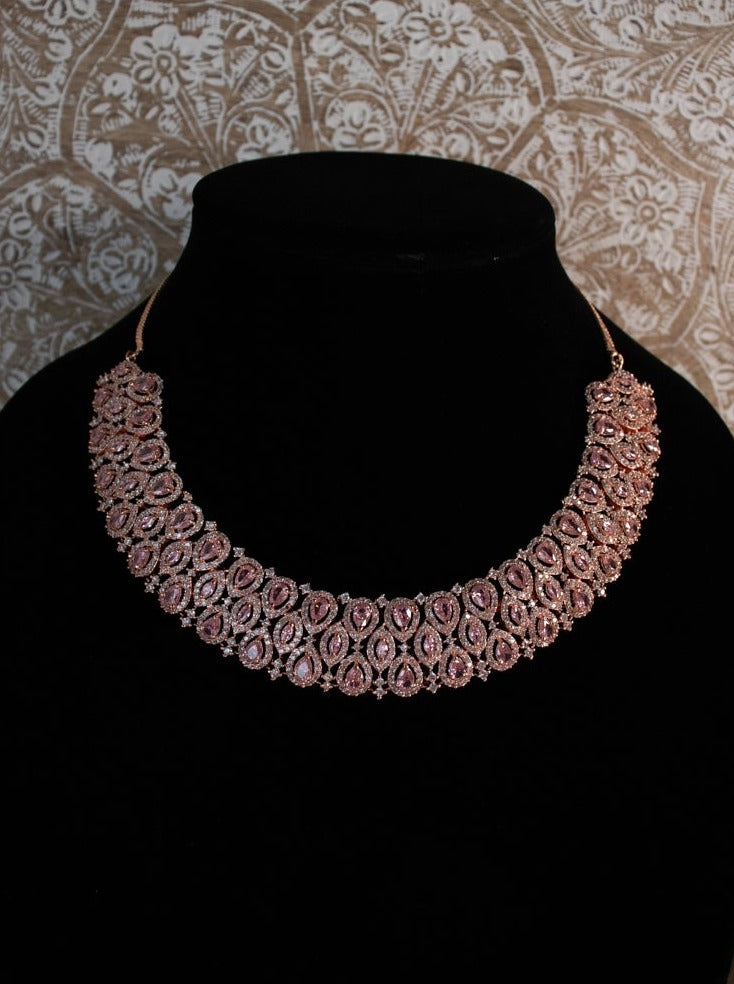 Rose Gold Necklace Set