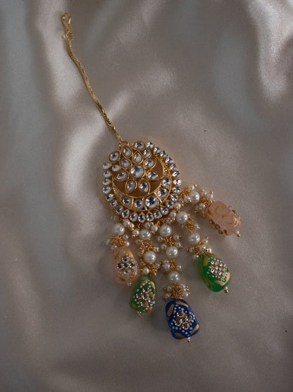 Long Kundan Necklace Set