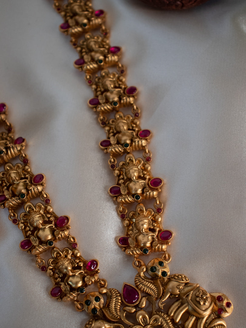 Ganesh Long Necklace Set