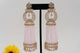 Boucles d'oreilles AD en or rose