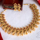 Traditional Maanga Neckpiece Set With Clustered Pearls