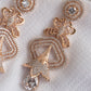 Rose Gold Statement Earrings