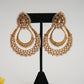 Antique Gold-Plated Chand Earring