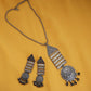 Silver Lookalike Pendant Set
