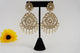 Mehndi Plating Polki Earrings