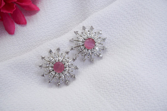 Pink AD Earrings