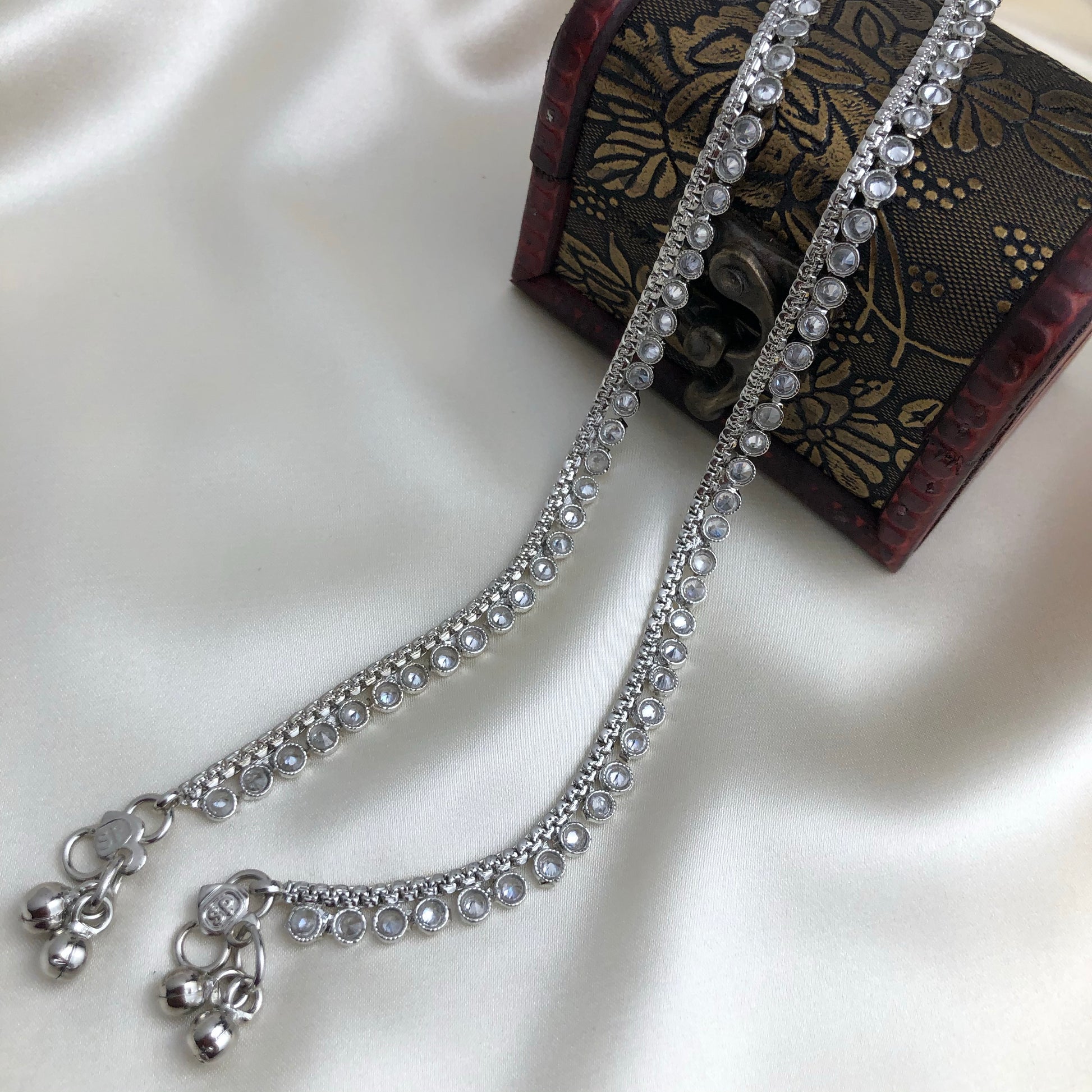 Antique Silver Toned Payal/anklets