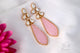 Boucles d'oreilles Kundan classiques plaquées or 