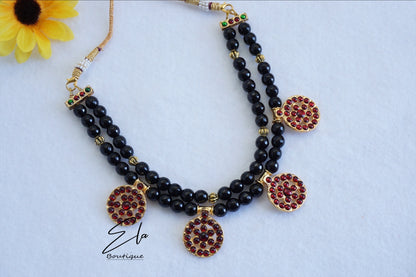 Traditional Kemp Neckwear with Black Beads.