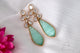 Boucles d'oreilles Kundan classiques plaquées or 